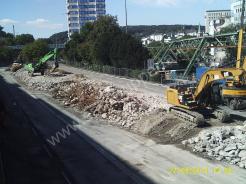 Weg ist die Busrampe